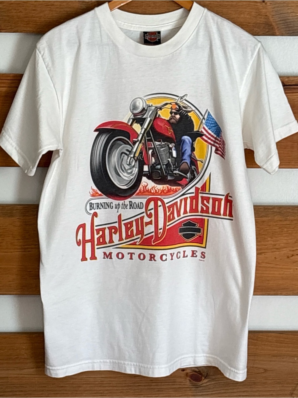 Harley Davidson 100% Cotton Short Sleeve Large Logo Shop of Florida Size M